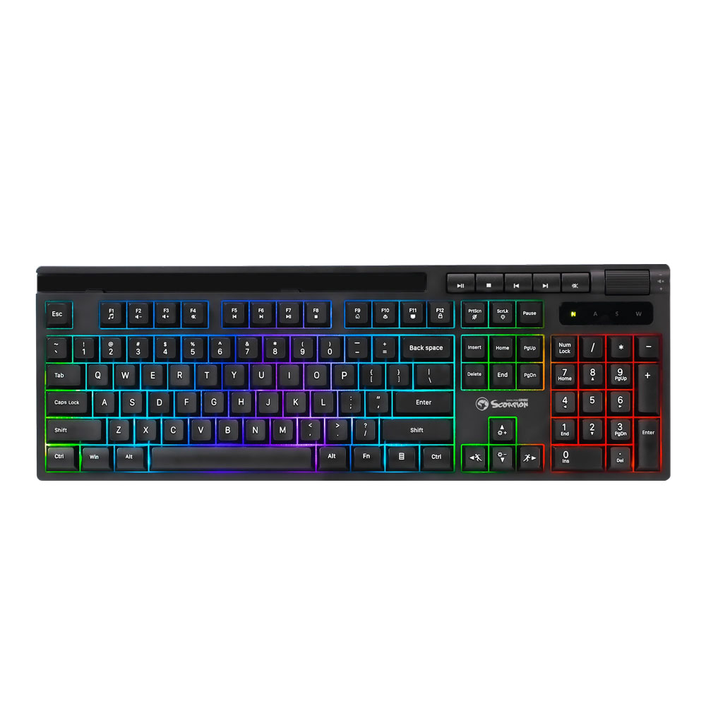 TECLADO MARVO GAMING K603 EN SOLDAT S40 DE MEMBRANA RGB