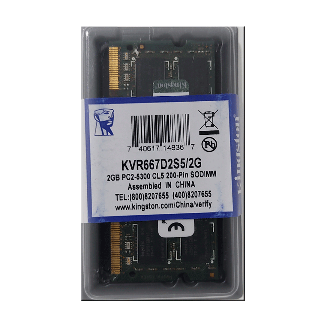 MEMORIA RAM DDR2 2GB 667/5300 LAPTOP KINGSTON
