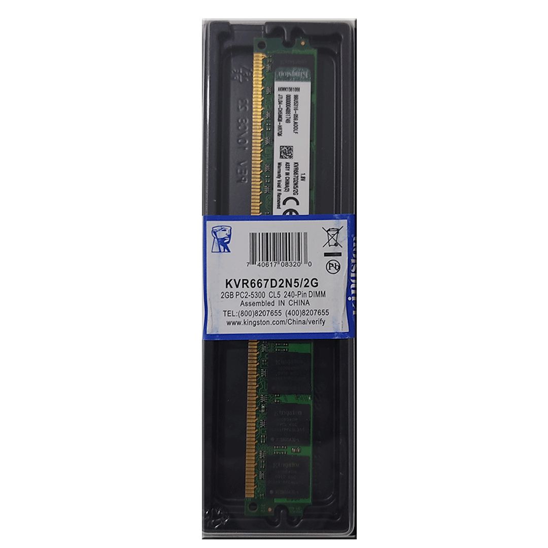 MEMORIA RAM DDR2 2GB 667/5300 PC KINGSTON