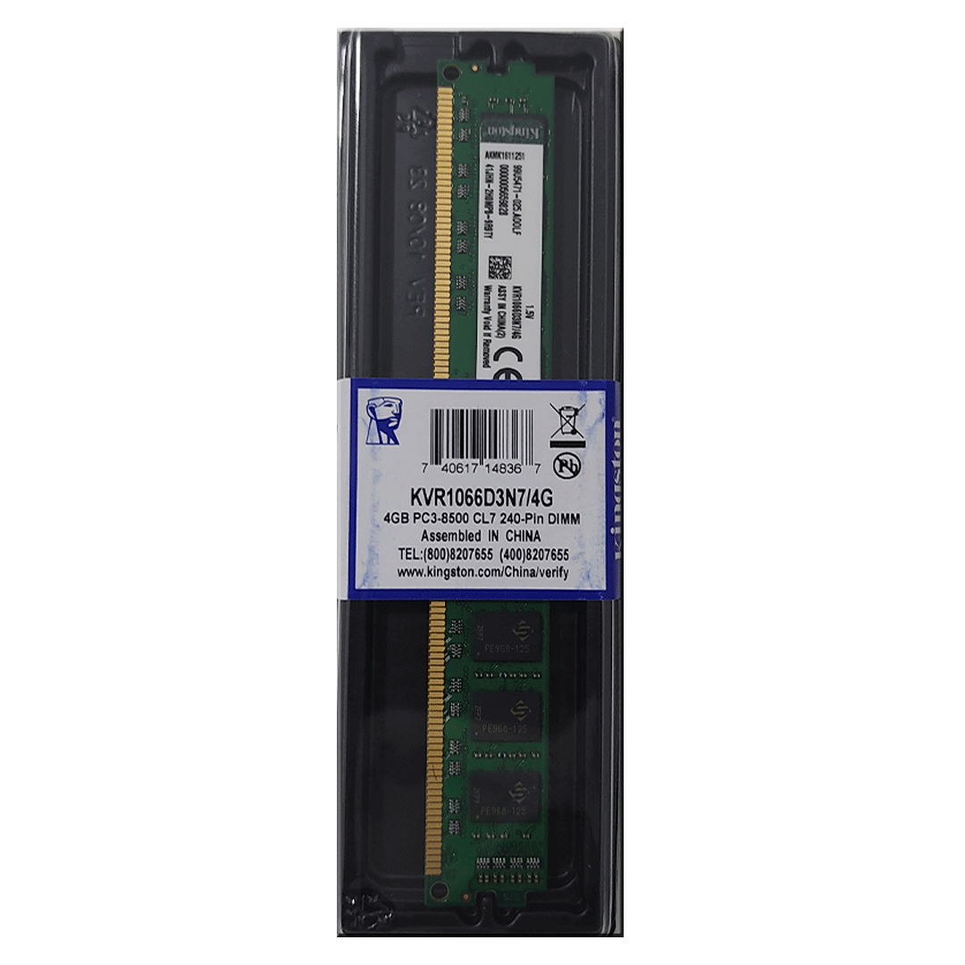 MEMORIA RAM DDR3 4GB 1066/8500 PC KINGSTON