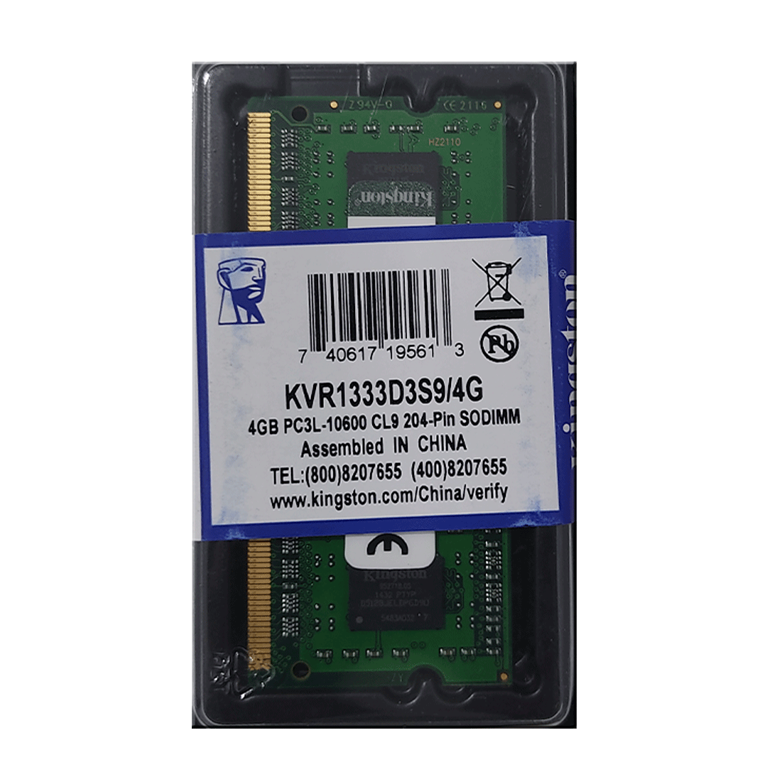 MEMORIA RAM DDR3 4GB 1333/10600 LAPTOP KINGSTON