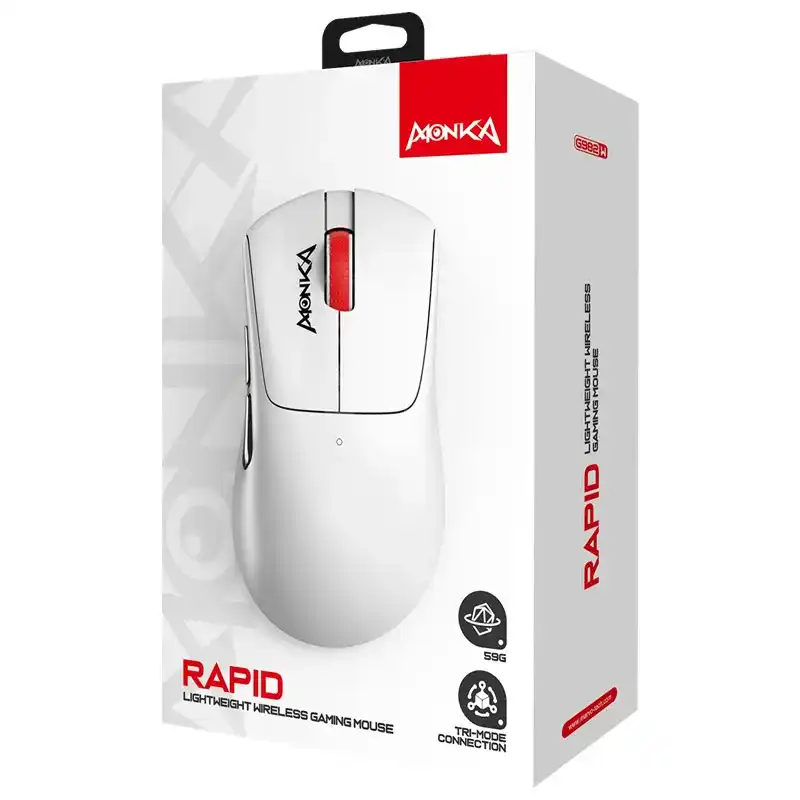MOUSE MONKA G982W RAPID INALAMBRICO OPTICO DPI 500-4000