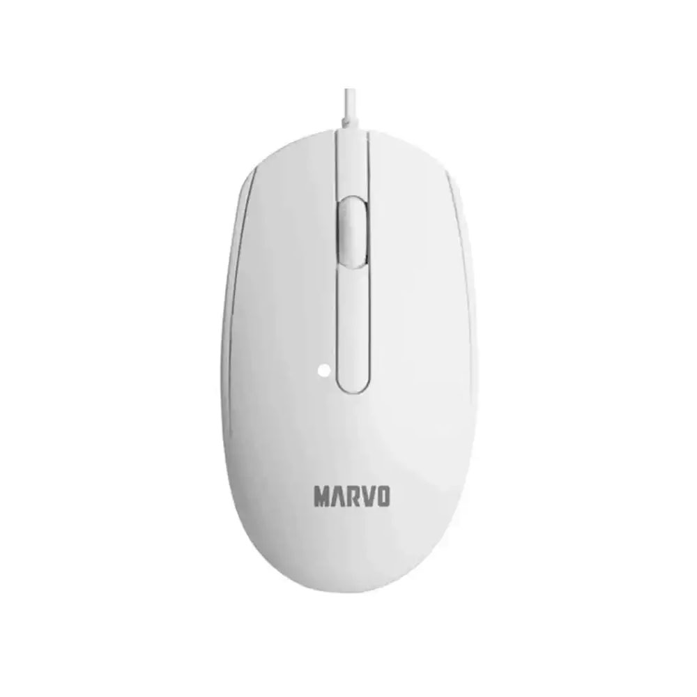 MOUSE MARVO MS003 BASIC WH USB - BLANCO