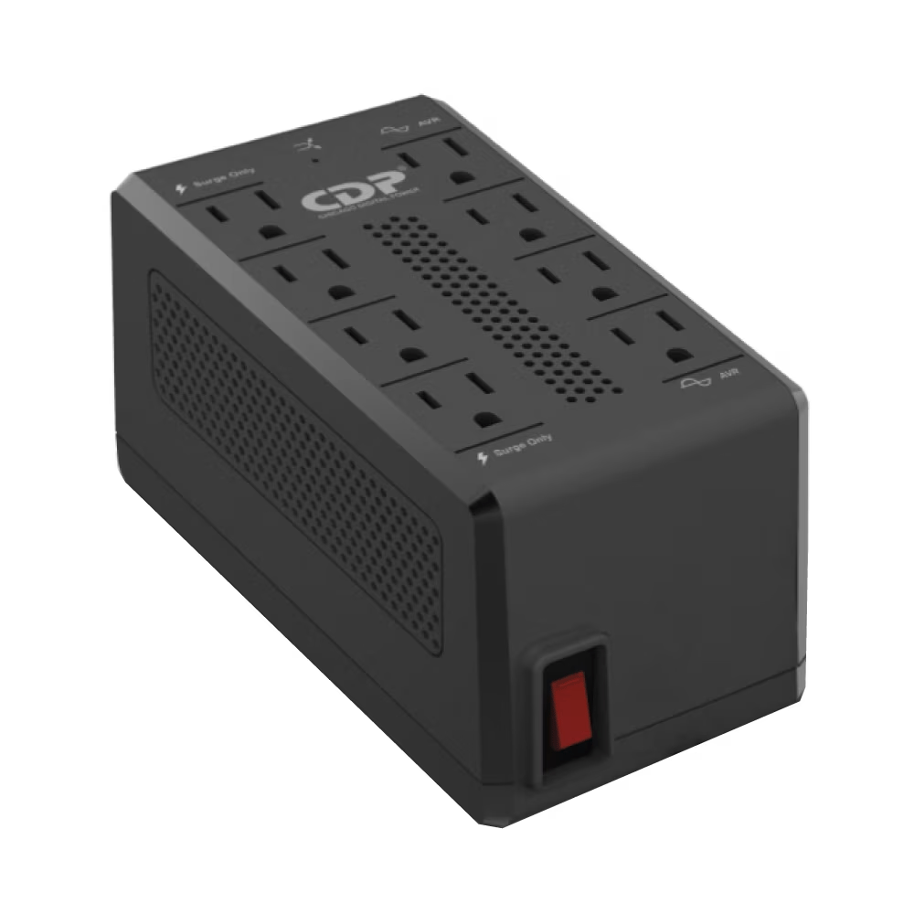 REGULADOR PARA PC CDP 1400VA / 700W 175J 120VAC 8 TOMAS