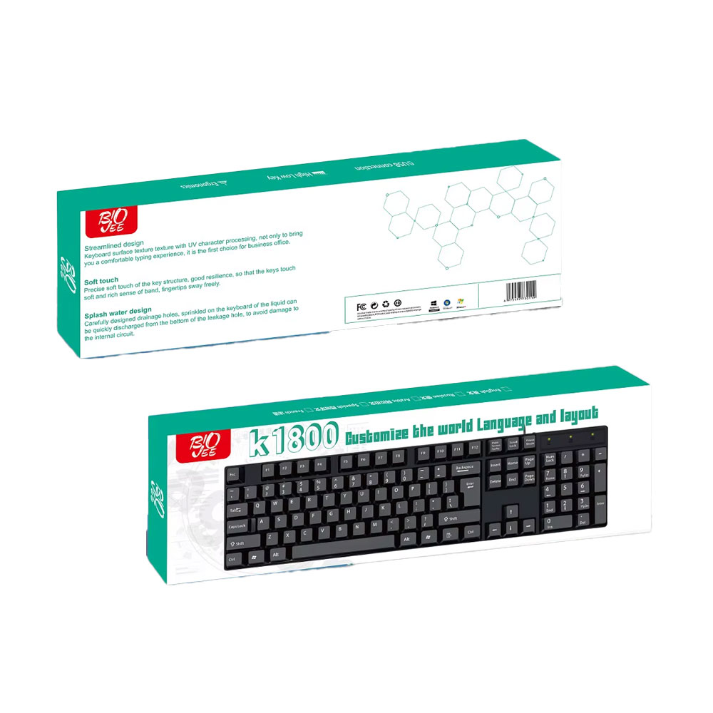 TECLADO BIOJEE K1800 ESPAÑOL
