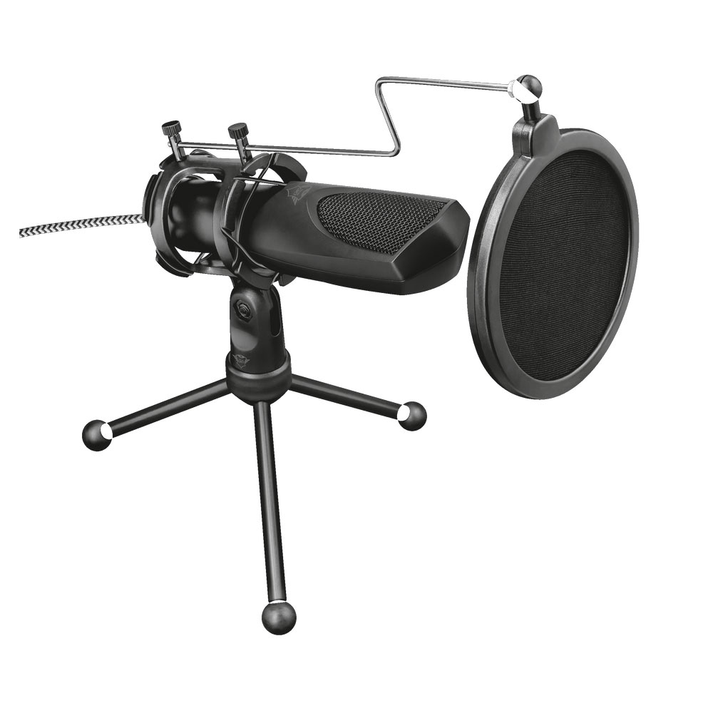 MICROFONO TRUST GXT 232 MANTIS PARA STREAMING USB CON TRIPODE USB 22656