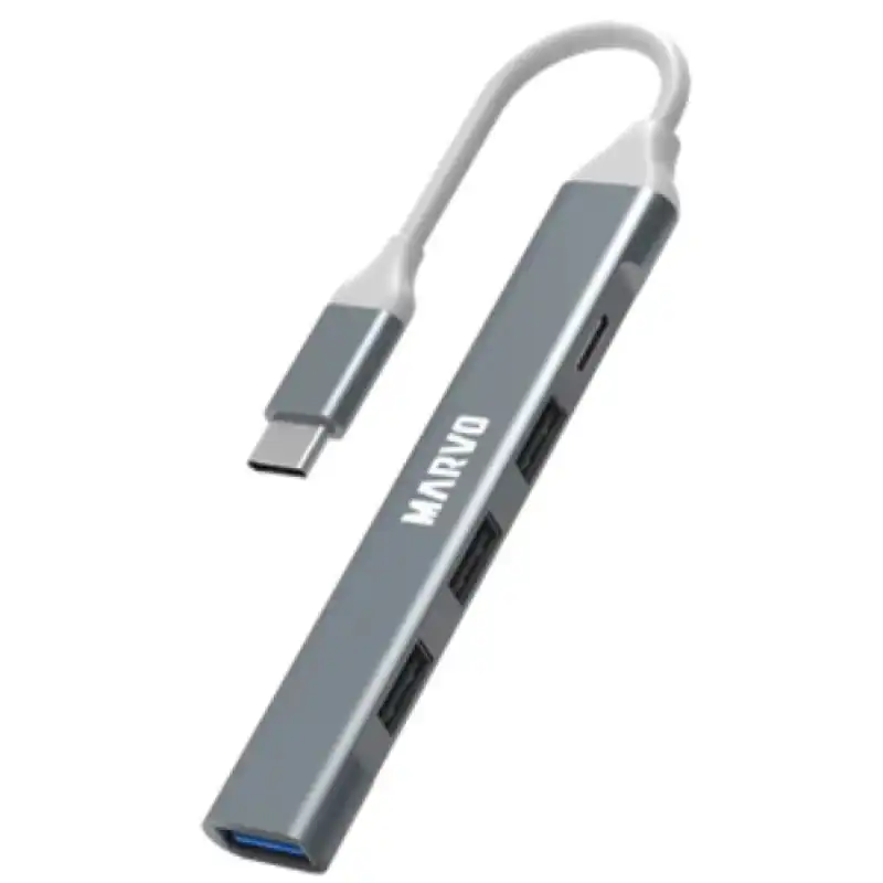 HUB TIPO-C 4 PUERTOS USB MARVO UH0008 MULTIPUERTOS
