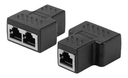 UNION RJ45 1 A 2 PUERTOS