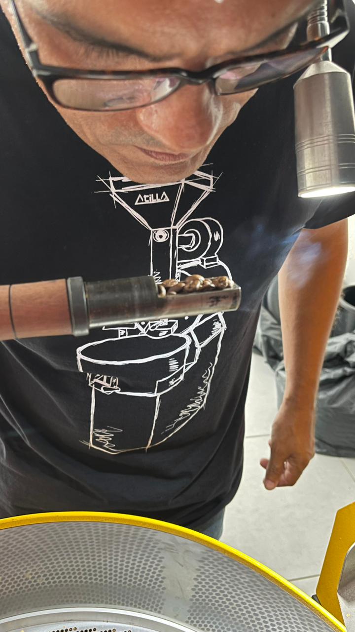 Damasio café e grãos.