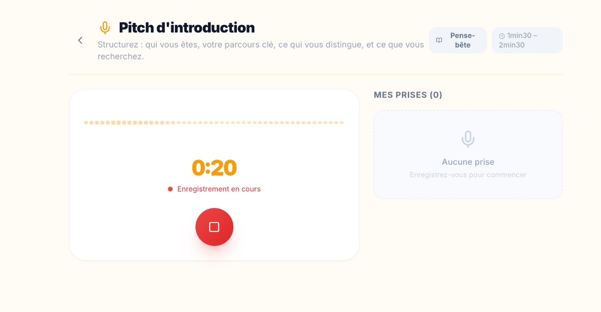 Travaillez chaque prise de parole jusqu'à la maîtriser