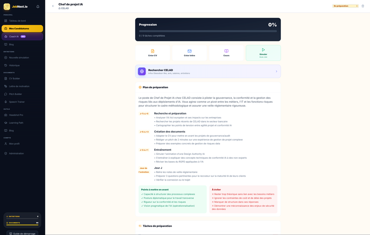 De la candidature à l'entretien, un plan d'action clair