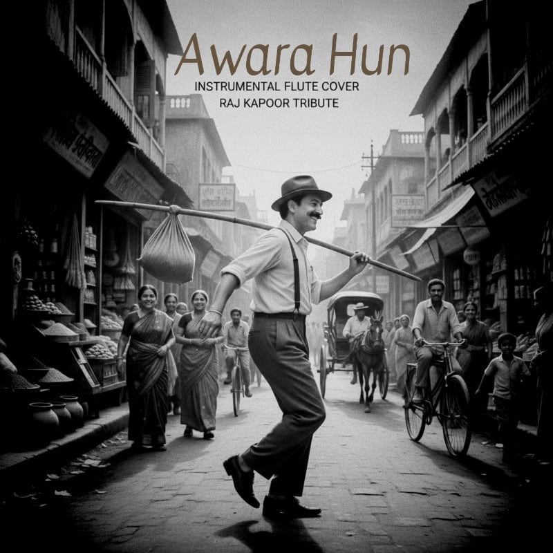 Awara Hun Album Art Flute