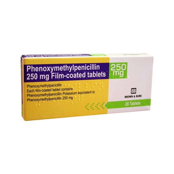 Phenoxymethylpenicillin (Pen V) 250mg tablets