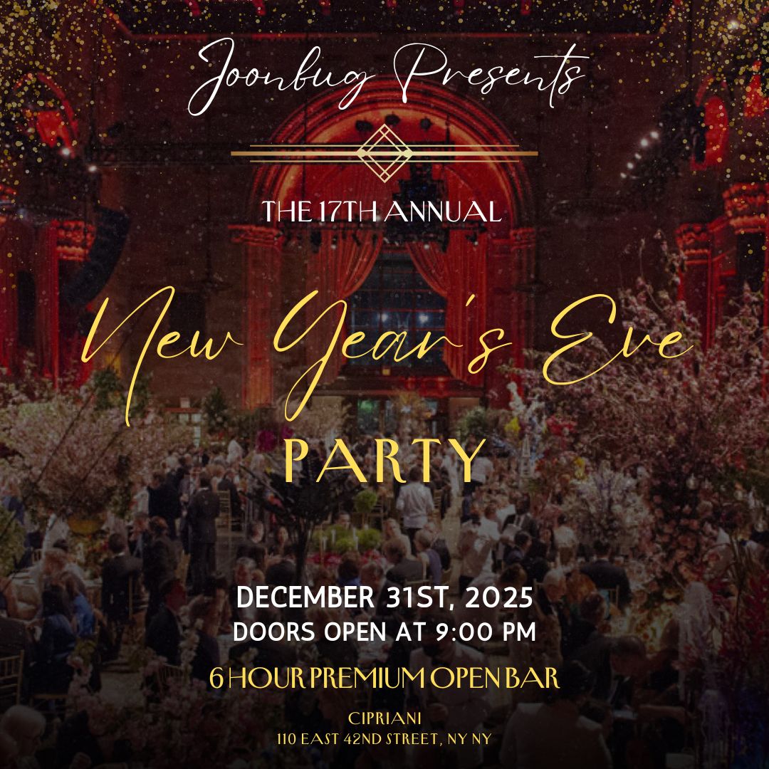 Joonbug New Year's Eve Gala at Cipriani 2026