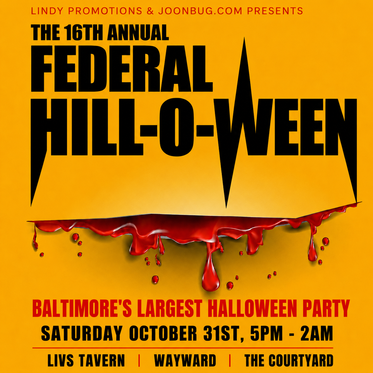 Federal Hill's 16th Annual Hilloween Bar Crawl