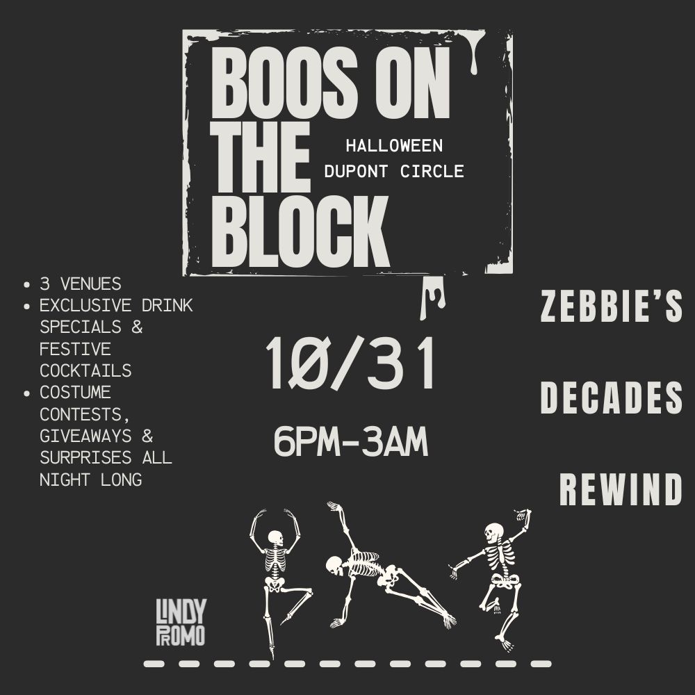 DC Dupont Circle's Boos on the Block Halloween Block Party 10/31