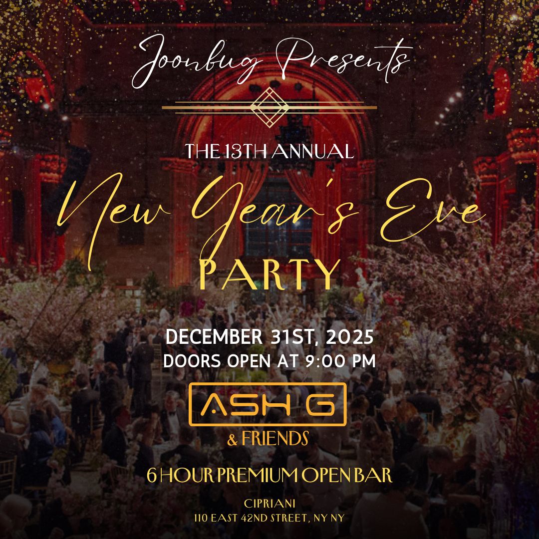Joonbug New Year's Eve Gala at Cipriani 2026