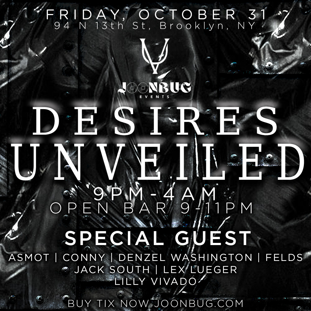 UNVEILED HALLOWEEN PARTY: DESIRES UNVEILED ON 10/31