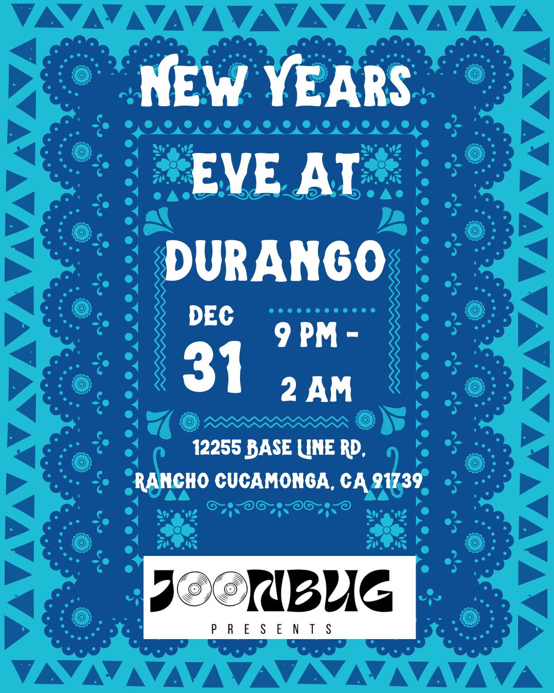 Durango Cocina & Rooftop NYE 26 Party