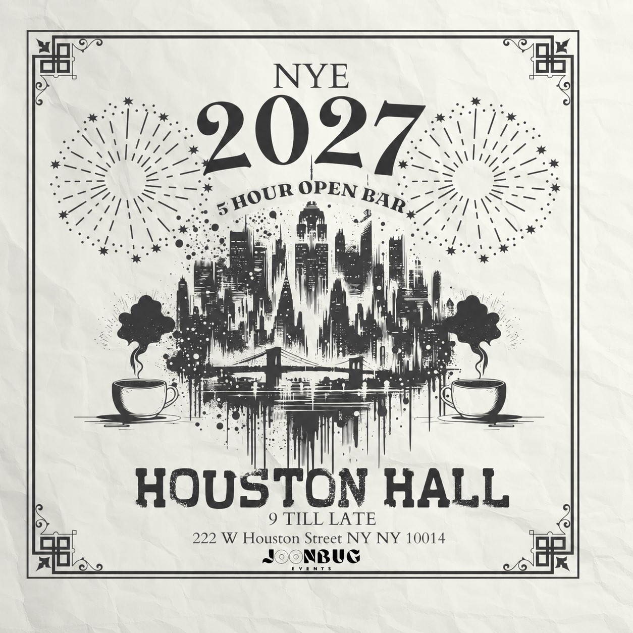 Houston Hall NYE 27 NYC