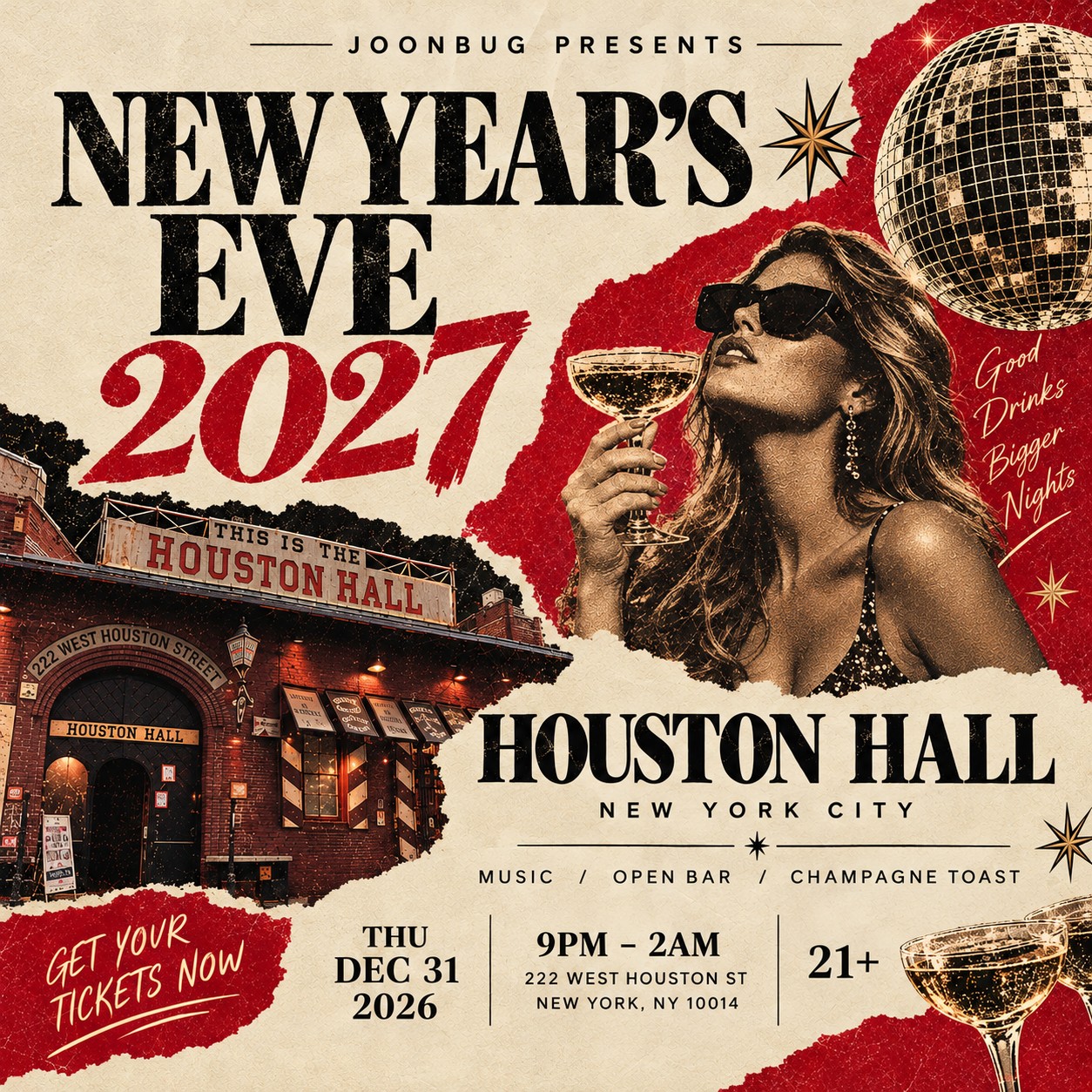 Houston Hall NYE 27 NYC
