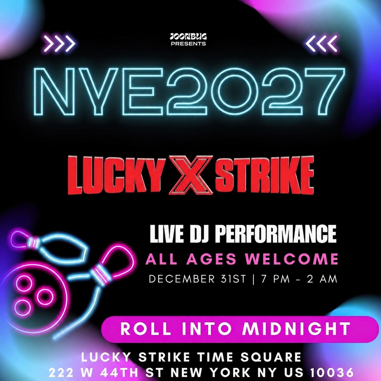 Lucky Strike Times Square NYE 27 NYC