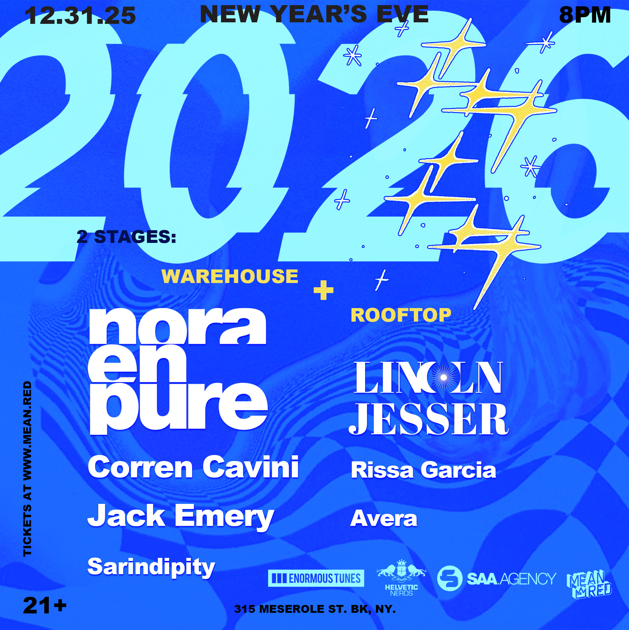 Nora en Pure NYE26 Williamsburg-Brooklyn