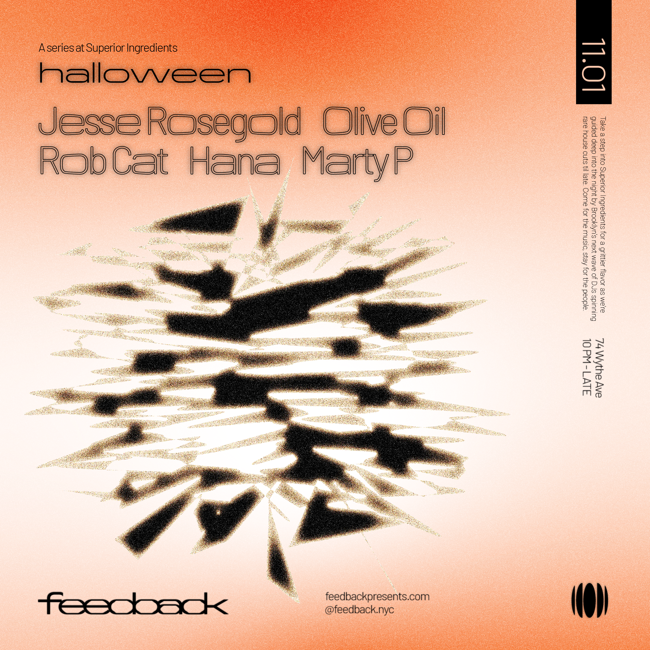 Superior Ingredients Halloween Party: FEEDBACK on 11/1