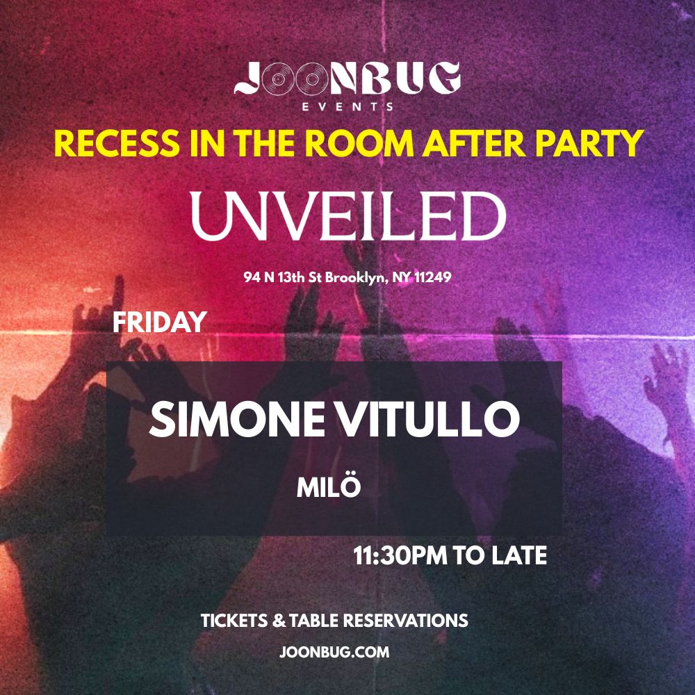 RECESS in The Room at Unveiled: Brooklyn’s Late-Night House Pop-Up