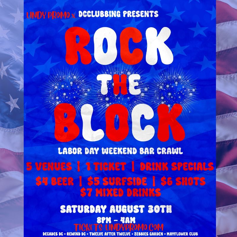 Rock The Block Labor Day Weekend Bar Crawl