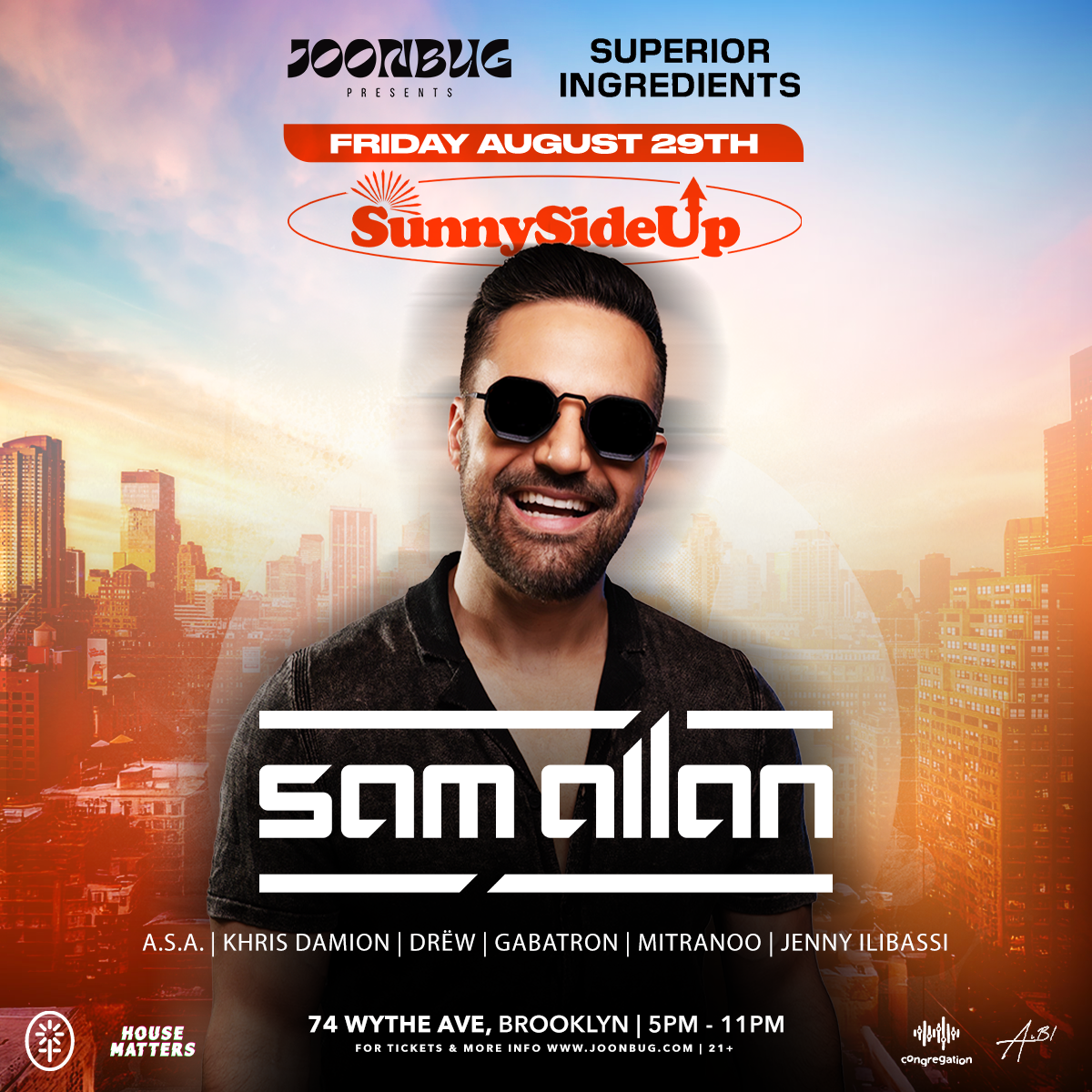 Superior Ingredients Sunny Side Up Day Party DJ Sam Allan