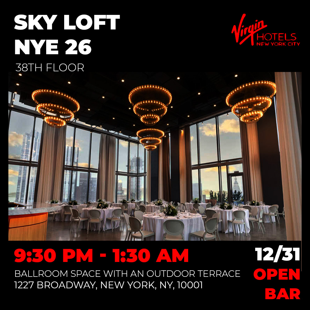 The Sky Loft at Virgin Hotels NYE26