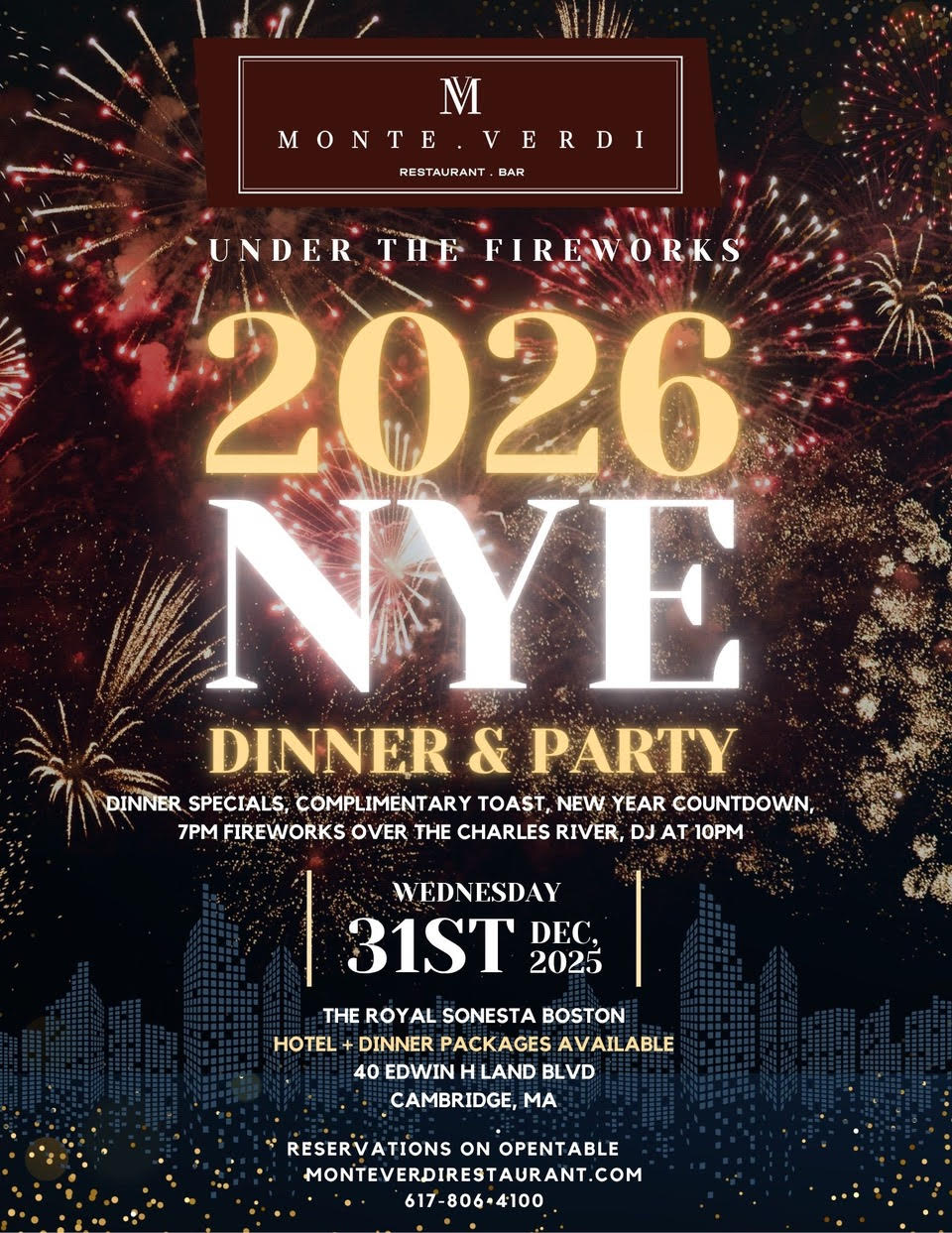 Monteverdi NYE 2026 Party Bos