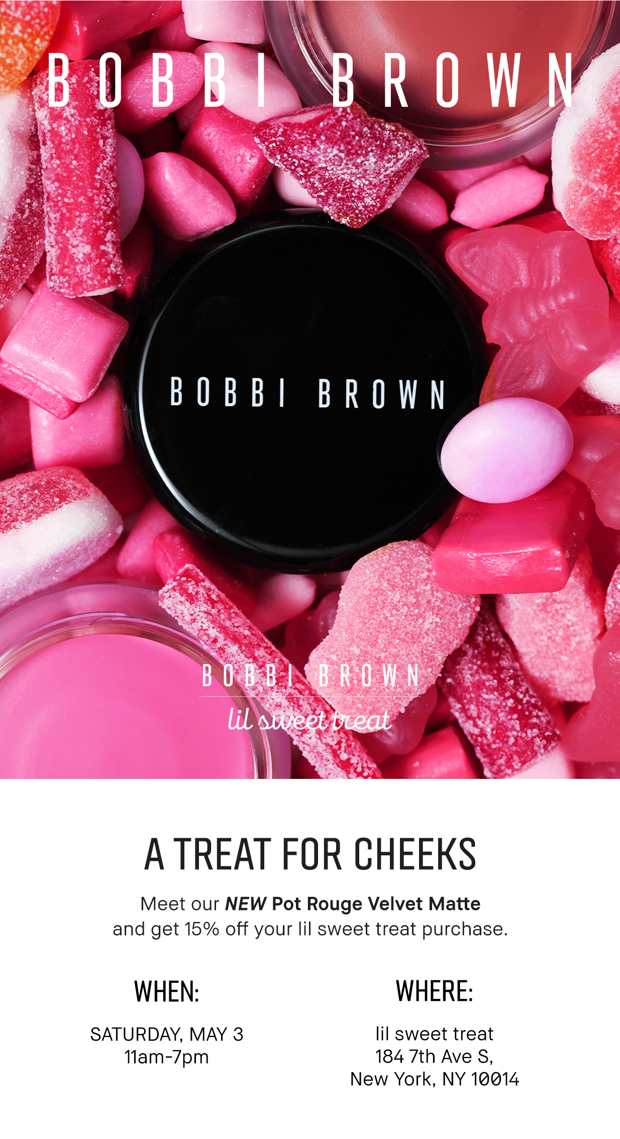 Bobbi Brown x Lil Sweet Treat Invite.gif