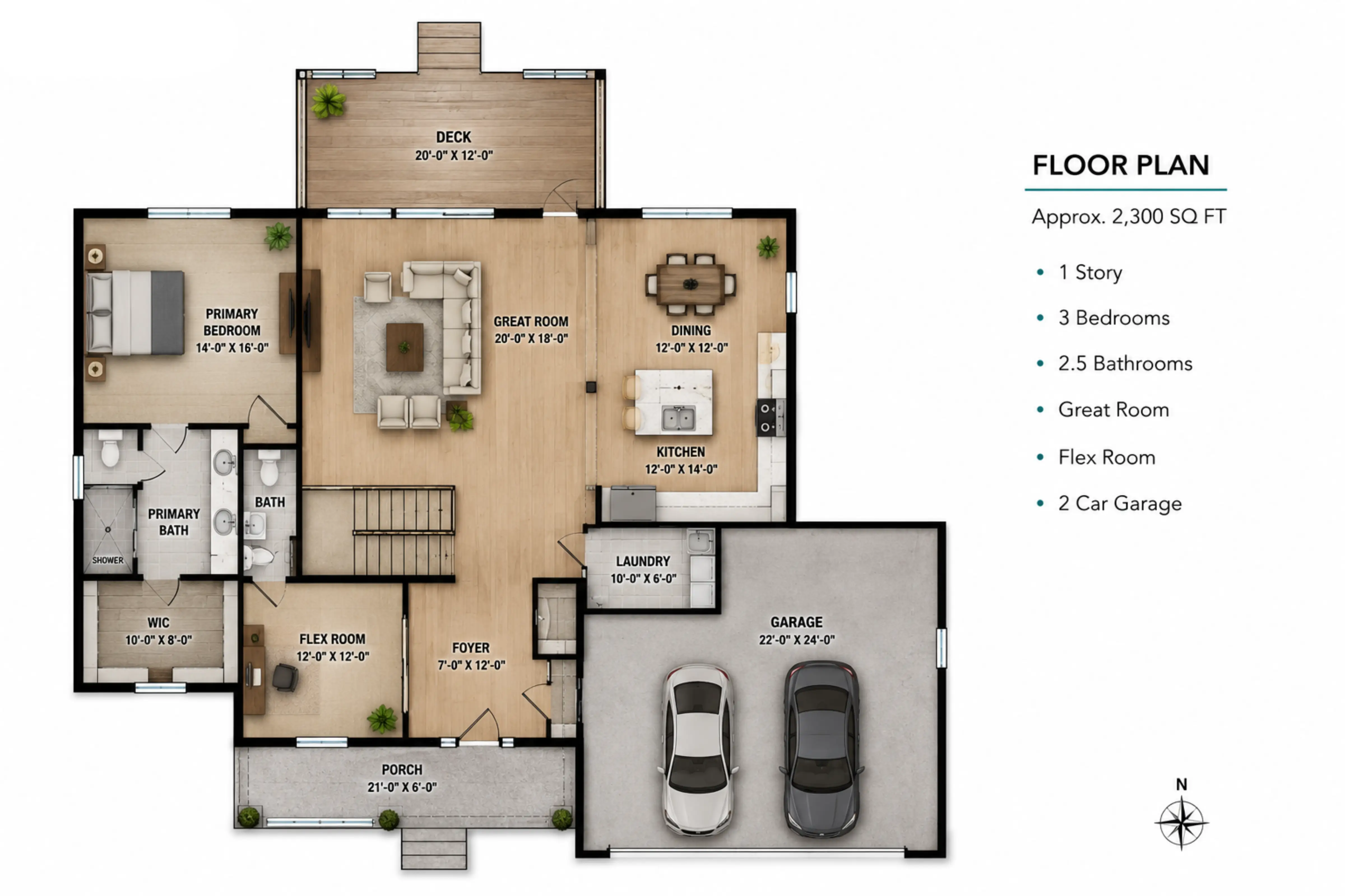 Professional 2D floor plan layout after redraw