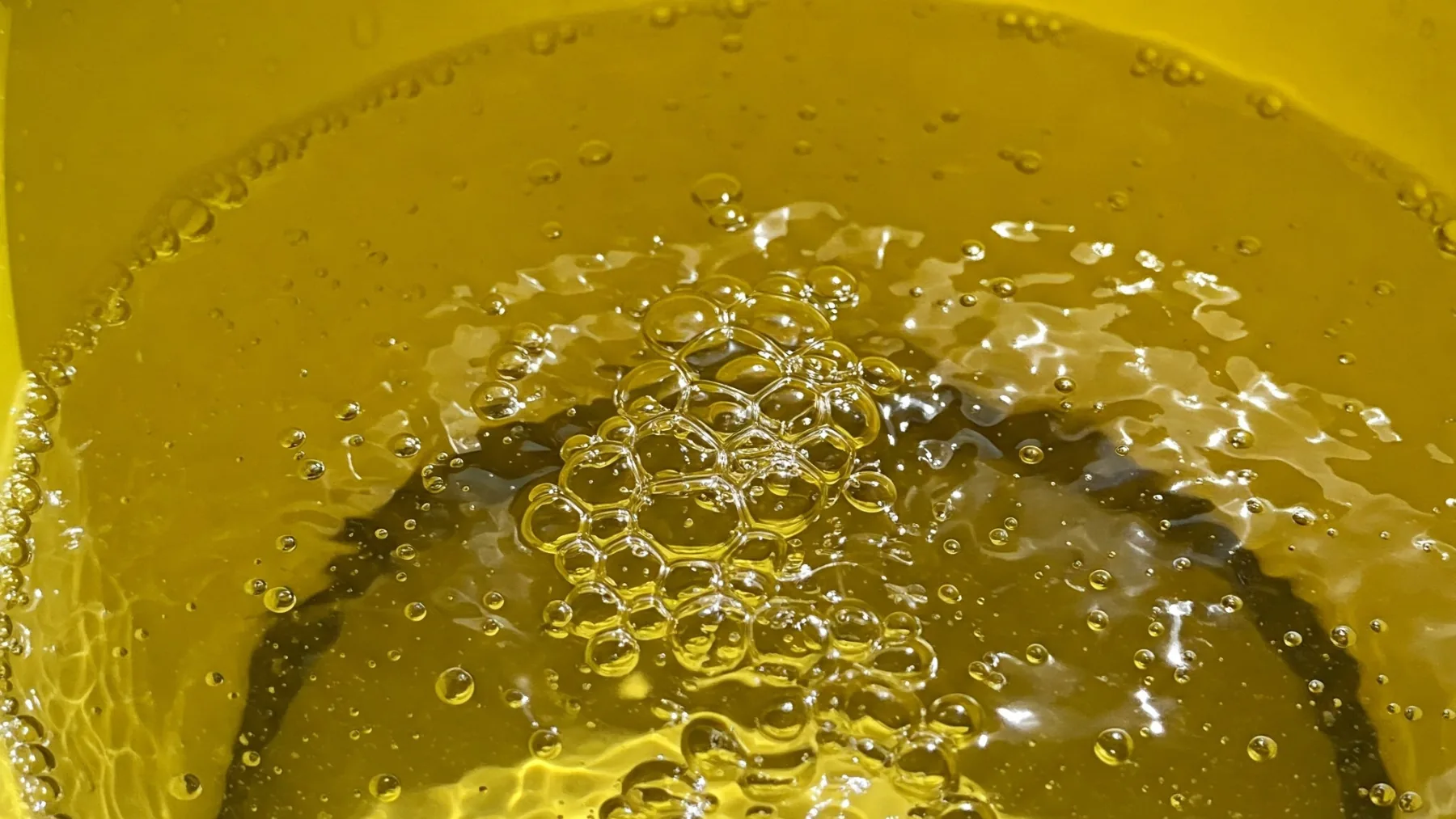 A glass of treated municipal tap water, kept safe by disinfection that can leave behind trace chemical byproducts