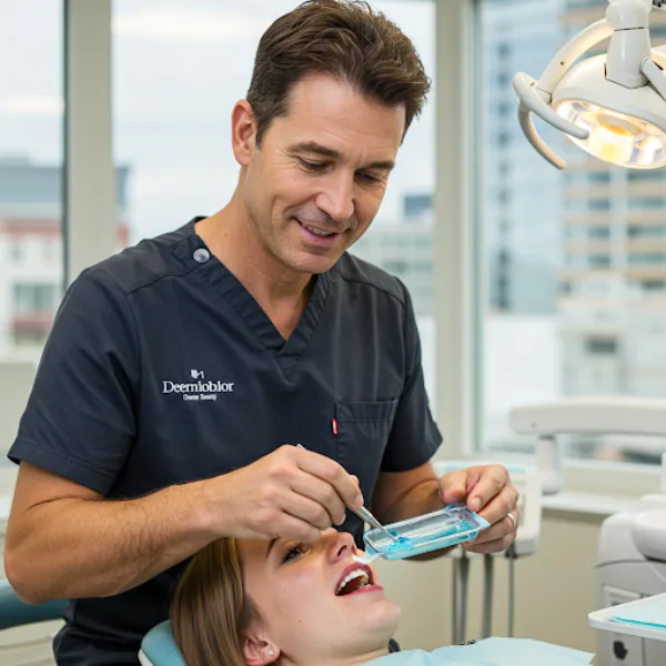 A dental office — fluoridation was introduced as a public-health measure to reduce widespread tooth decay
