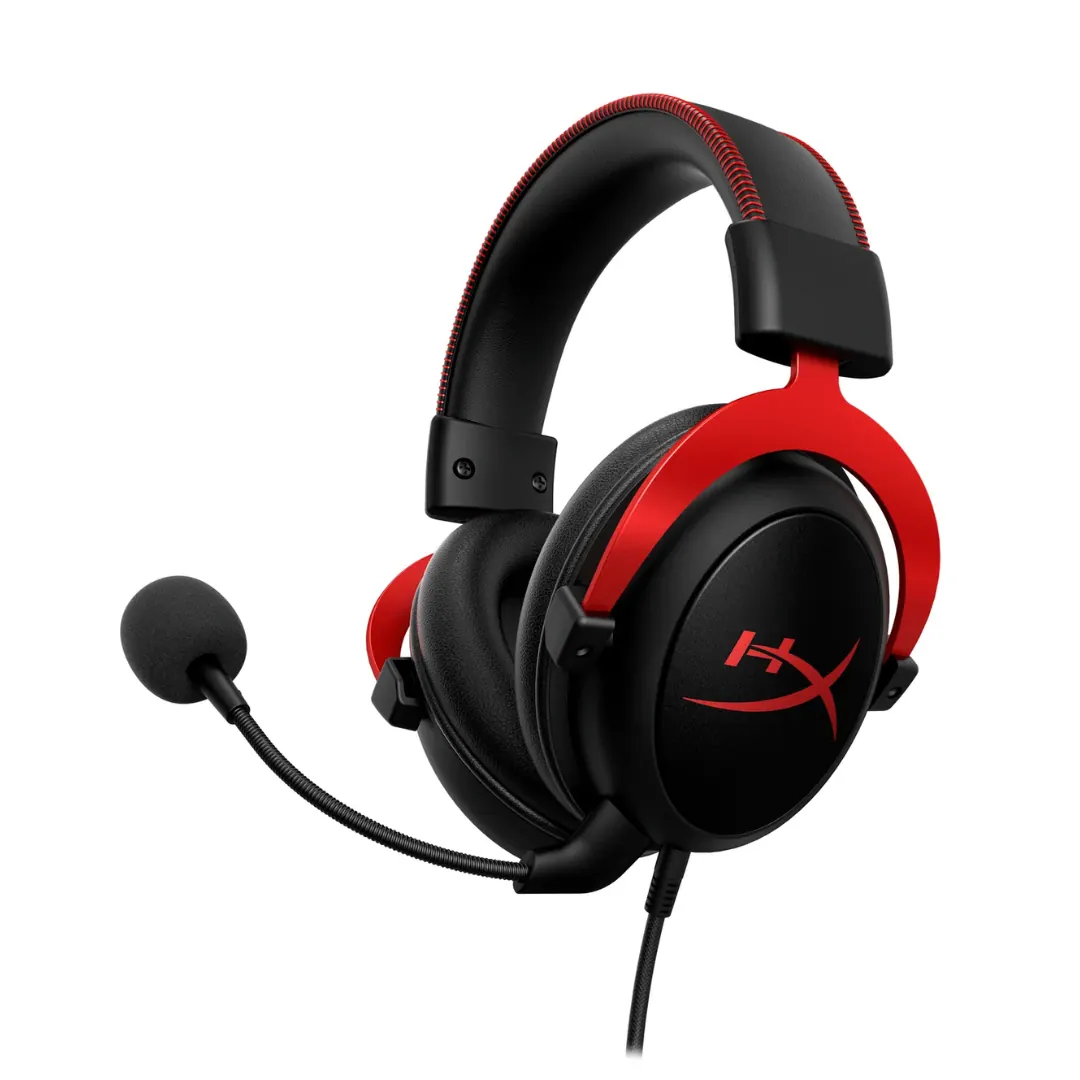 HyperX Cloud II Wired Gaming Headset 7.1 Surround Sound – Black/Red
