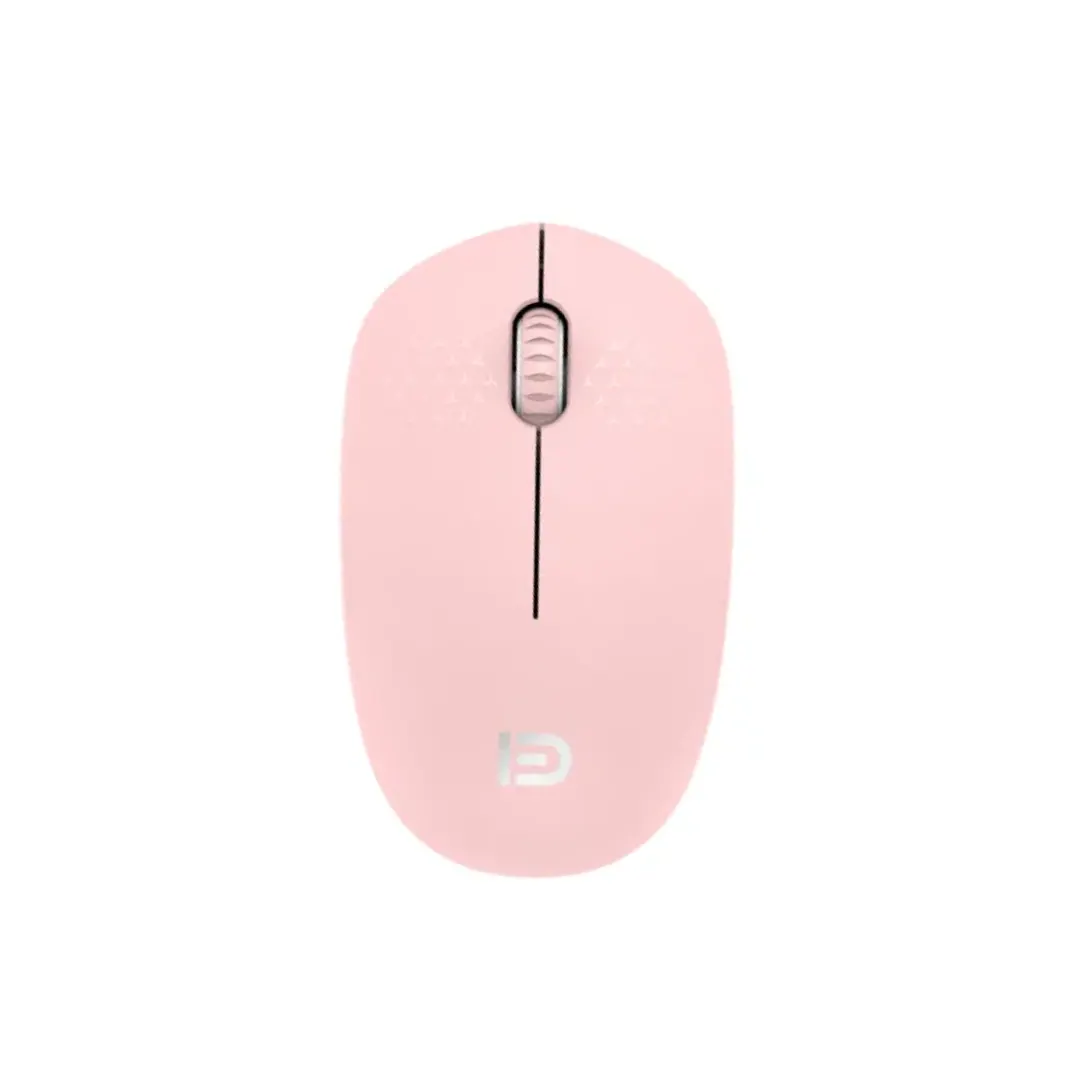 Fude i210 Silent 2.4GHz Wireless Optical Mouse – Pink