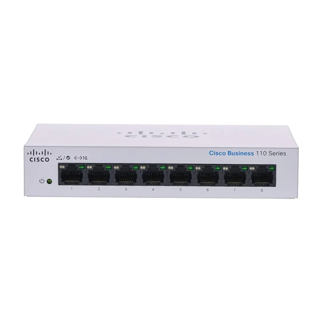 Cisco Business CBS110-8T-D 8-Port Gigabit Unmanaged Desktop Switch