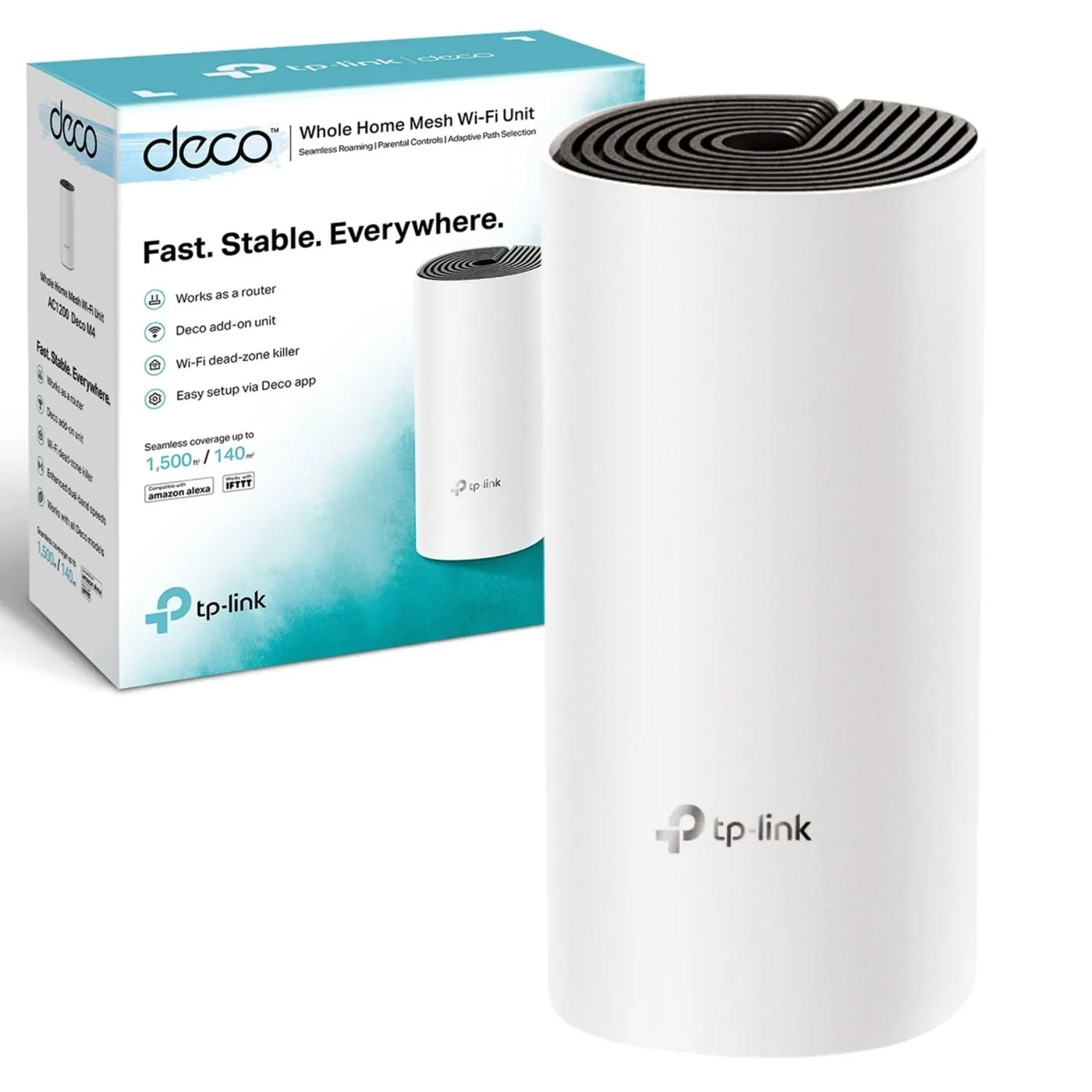 TP-Link Deco M4 | AC1200 Whole Home Mesh Wi-Fi System - 1 Pack
