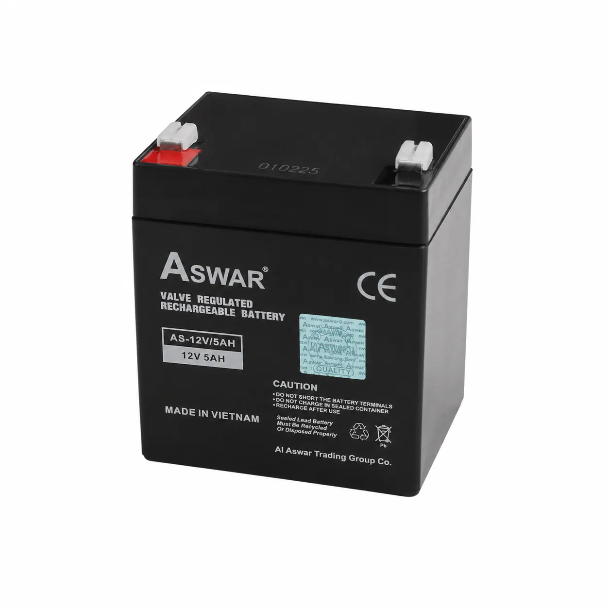 Aswar 12V 4.5Ah Rechargeable Battery