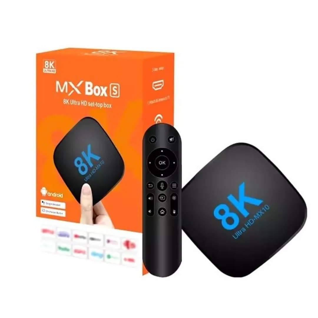 MX Box S MX10 Android 14 TV Box 4GB RAM 32GB Dual-Band Wi-Fi 4K HDR