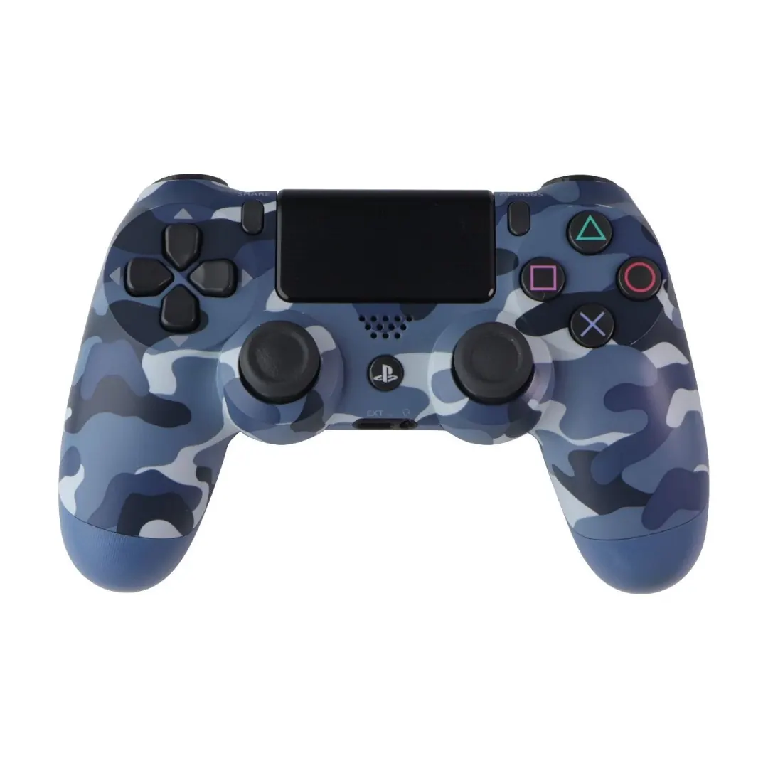 PS4 Wireless Controller – DualShock 4 Style, Blue Camouflage - تجاري