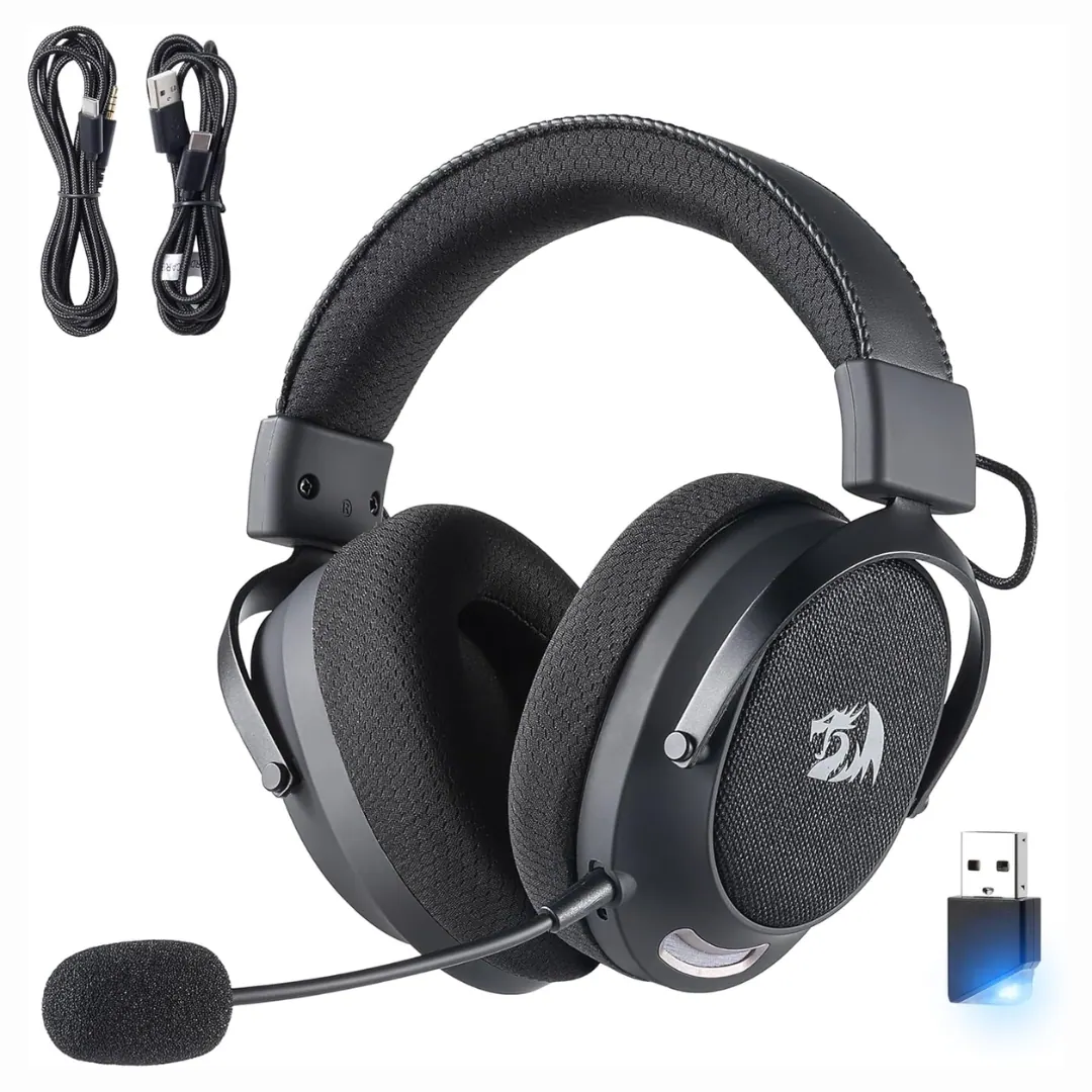 Redragon H858 3-Mode Wireless Gaming Headset 7.1 53mm - Black