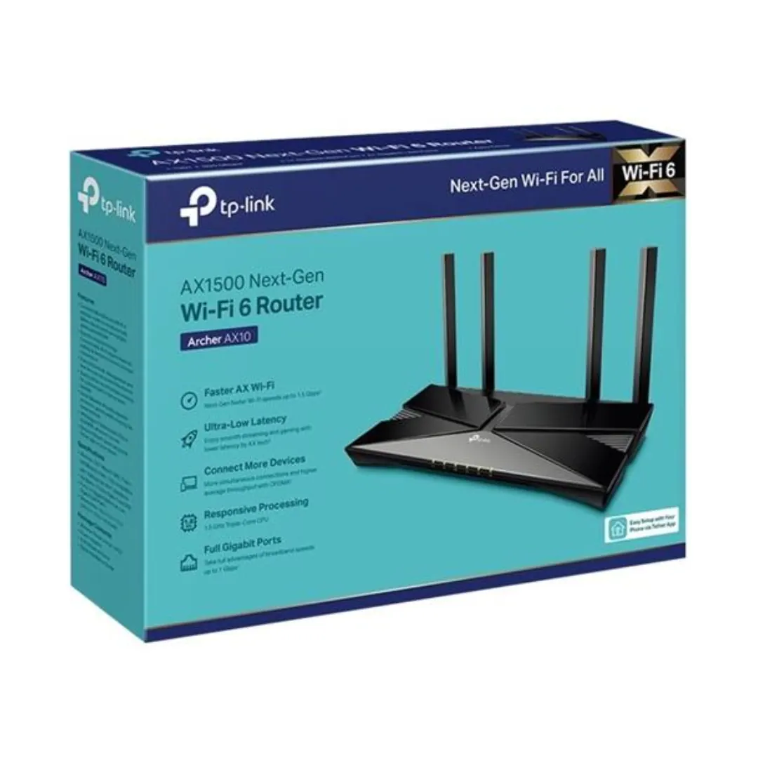 TP-Link Archer AX10 AX1500 Wi-Fi 6 Dual-Band Gigabit Router