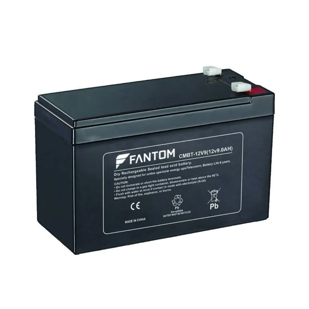 FANTOM F-12V9 / CMBT-12V9 12V 9Ah AGM Sealed Lead-Acid Rechargeable UPS Battery