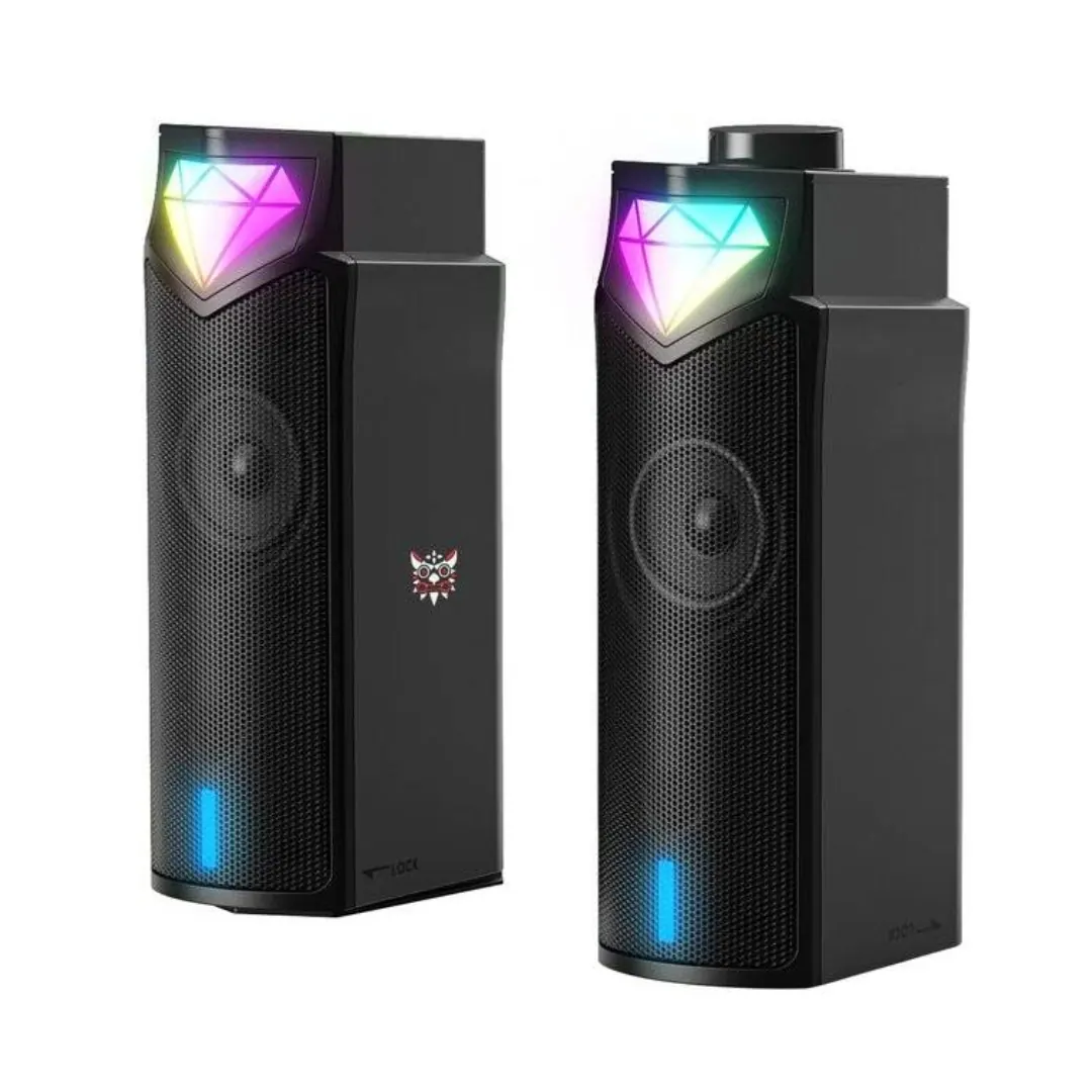 ONIKUMA L1 RGB 2-in-1 Bluetooth USB Speaker - Black