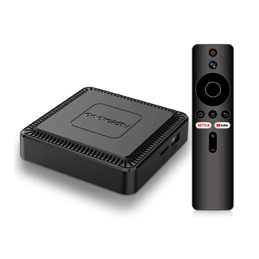 Allwinner H313 4K Android TV Box 2GB RAM 16GB ROM with Voice Remote – Black