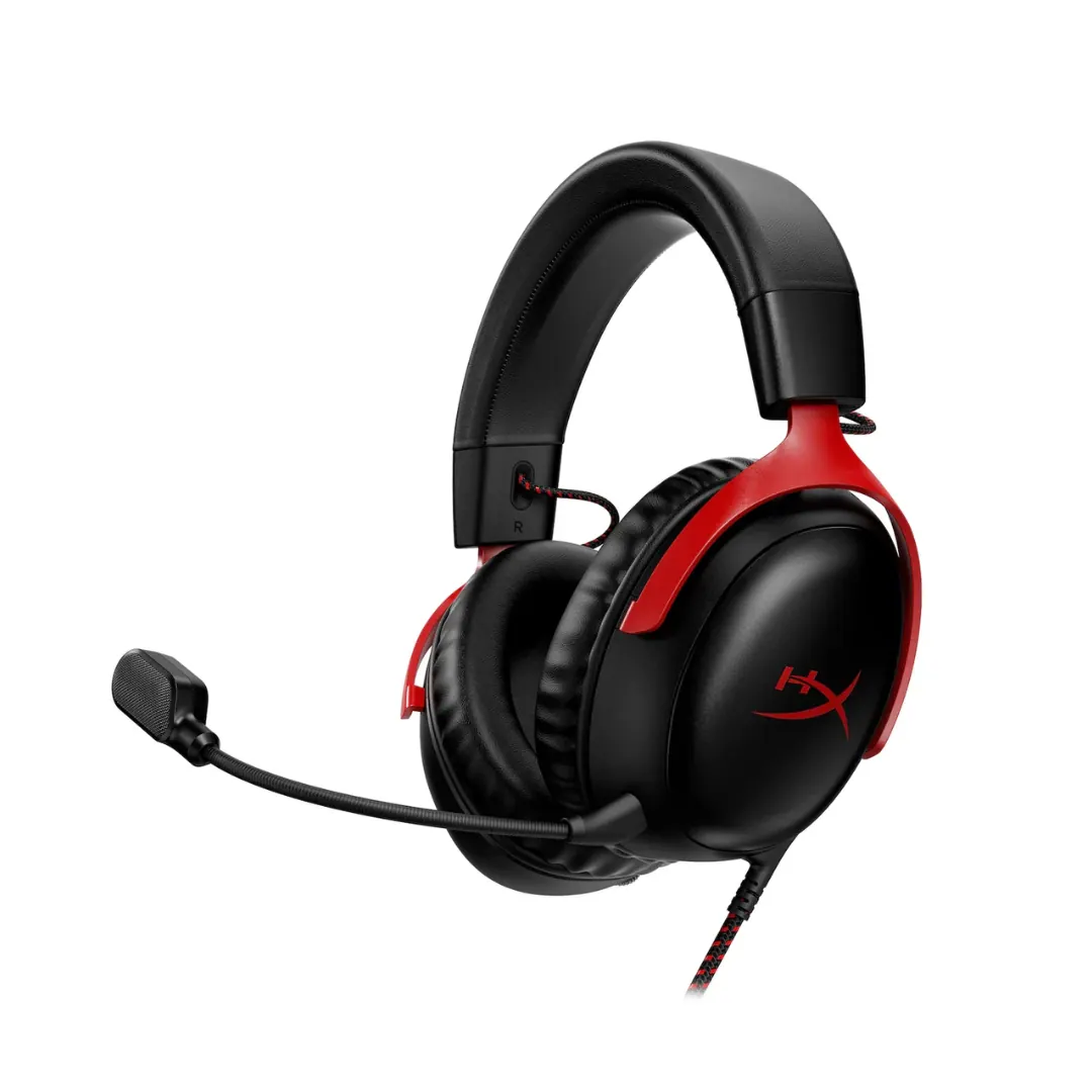 HyperX Cloud III Wired Gaming Headset – Black/Red